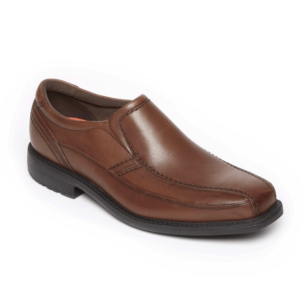 Rockport Mens Style Leader 2 Bike Toe - Slip-On Brown - SYT682390